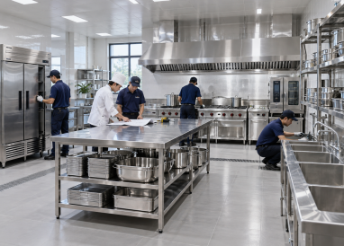 Quy trình setup bếp ăn công nghiệp trọn gói